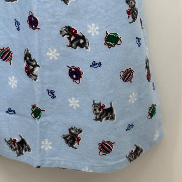 Lanz of Salzburg NWT Women  100% Cotton Flannel Nightgown w/ Scottie Dogs Print - Picture 3 of 15